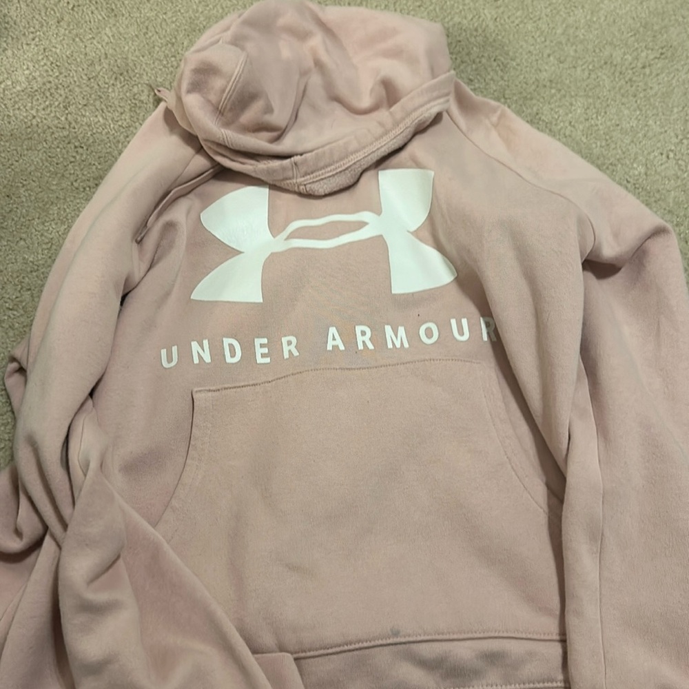 pink under armour hoodie
